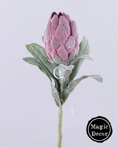 Штучний декоративний квітка Протея бордова 018-002 фото