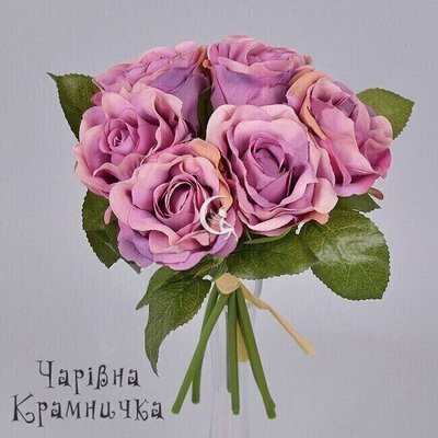 Букет троянд фіолетовий 005-023 фото