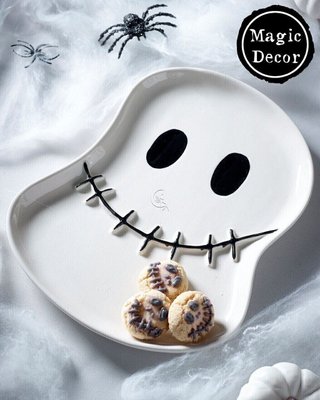 Керамічне блюдо Привид піднос для печива і солодощів на Хеллоуїн 008-047 фото