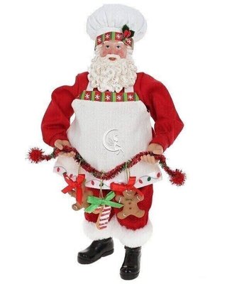 М’яка новорічна фігурка Санта кухар з імбирним печивом 016-122 фото