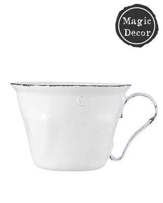 Емальована чашка для кави Біла декор Прованс Данія Ib Laursen 011-161 фото