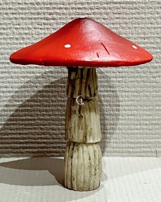 Керамічна фігурка гриб мухомор статуетка грибочок 003-045 фото