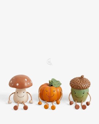 Осінні статуетки на Хелловін овочі фігурка грибочок жолудь гарбуз 008-058 фото