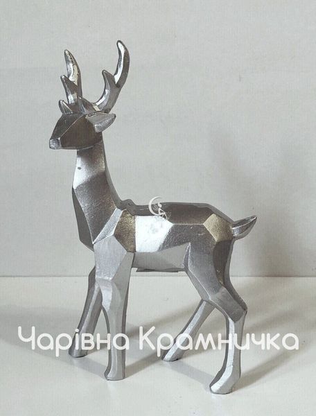 Різдвяна фігурка оленя срібна 016-020 фото