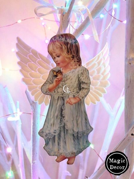 Пасхальне прикраса декор на Великдень підвіска Ангел фарфор Bradford 011-036 фото
