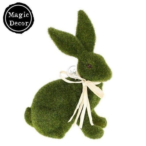 Великодній кролик зелений декор заєць на Великдень 011-123 фото