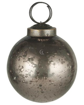 Скляна ялинкова куля срібло Данія Iblaursen середня 016-145 фото