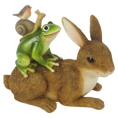 Великодня статуетка зайчик фігурка жабка равлик Нідерланди Clayre & Eef 011-239 фото